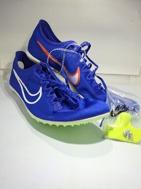 Nike Zoom Mamba 6 Racer Blue Lime Blast Track Spikes DR2733-400 Men’s Size 14
